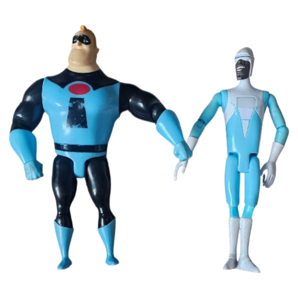 Disney Pixar Mr Incredible & Frozone Figure Lot Mattel